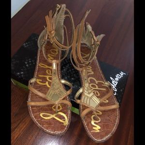 Sam Edelman gladiator brown sandals